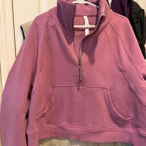 lululemon athletica Mauve Quarter-Zip Sweatshirt